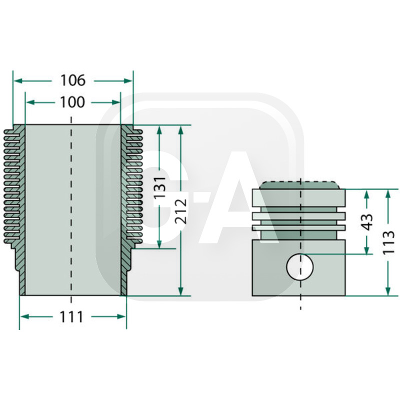 Kit cylindree tracteur Renault